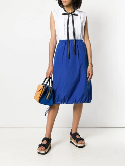 Shop Marni Toggle Hem Skirt - Blue