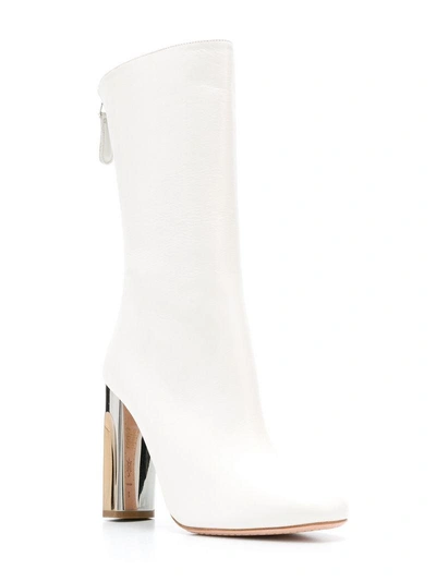 Shop Alexander Mcqueen Mid-calf Boots In White