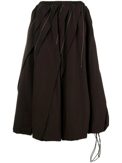 Shop Marni Pleated Skirt - Brown