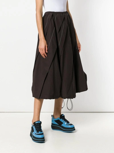 Shop Marni Pleated Skirt - Brown