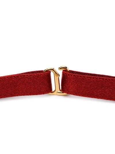 Shop Bordelle Amaya Choker Necklace In Red