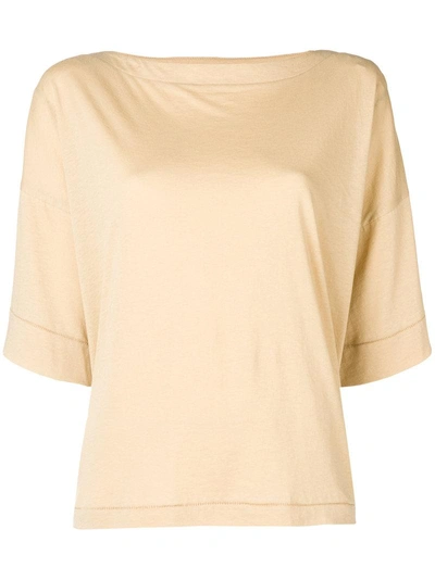 Shop Marni Relaxed Fit T-shirt - Nude & Neutrals