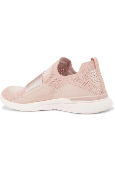 Shop Apl Athletic Propulsion Labs Techloom Bliss Mesh And Neoprene Sneakers In Blush