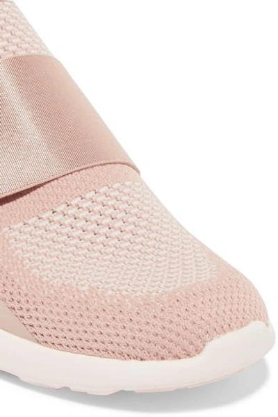 Shop Apl Athletic Propulsion Labs Techloom Bliss Mesh And Neoprene Sneakers In Blush