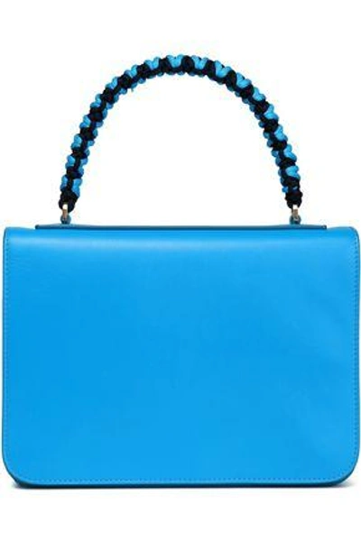 Shop Emilio Pucci Woman Leather Tote Turquoise