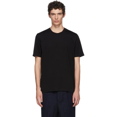 Shop Jil Sander Black Cotton T-shirt In 001 Black