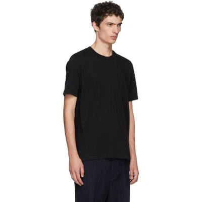 Shop Jil Sander Black Cotton T-shirt In 001 Black