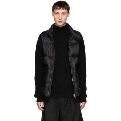 Shop Rick Owens Black Down Mollino Vest In 09 Black