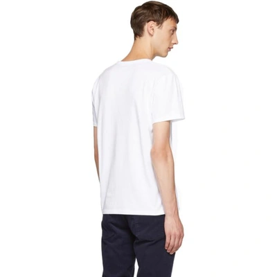 Shop Maison Kitsuné Maison Kitsune White Pixel Fox T-shirt