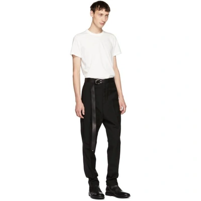 Shop Rick Owens Black Tux Astaires Trousers In 09 Black