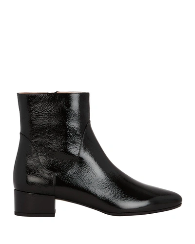 Shop Francesco Russo Patent Leather Boots In Black