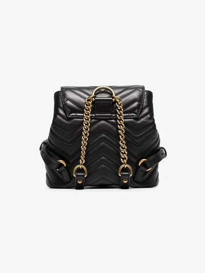 Shop Gucci 'gg Marmont' Rucksack In Black