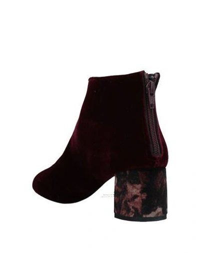 Shop Anna F Ankle Boots In Maroon