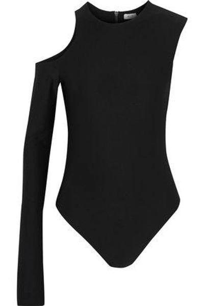 Shop Alix Woman Lorimer Cutout Stretch-jersey Bodysuit Black