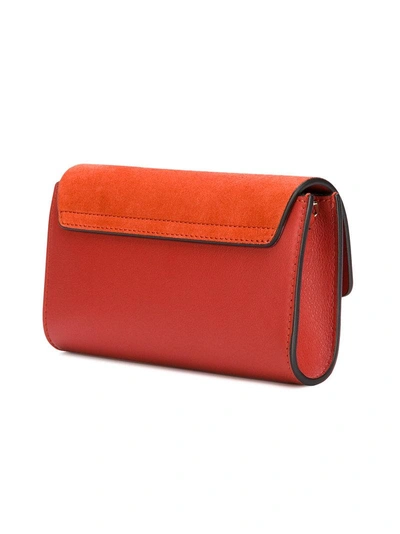 Shop Chloé Faye Small Shoulder Bag In Red