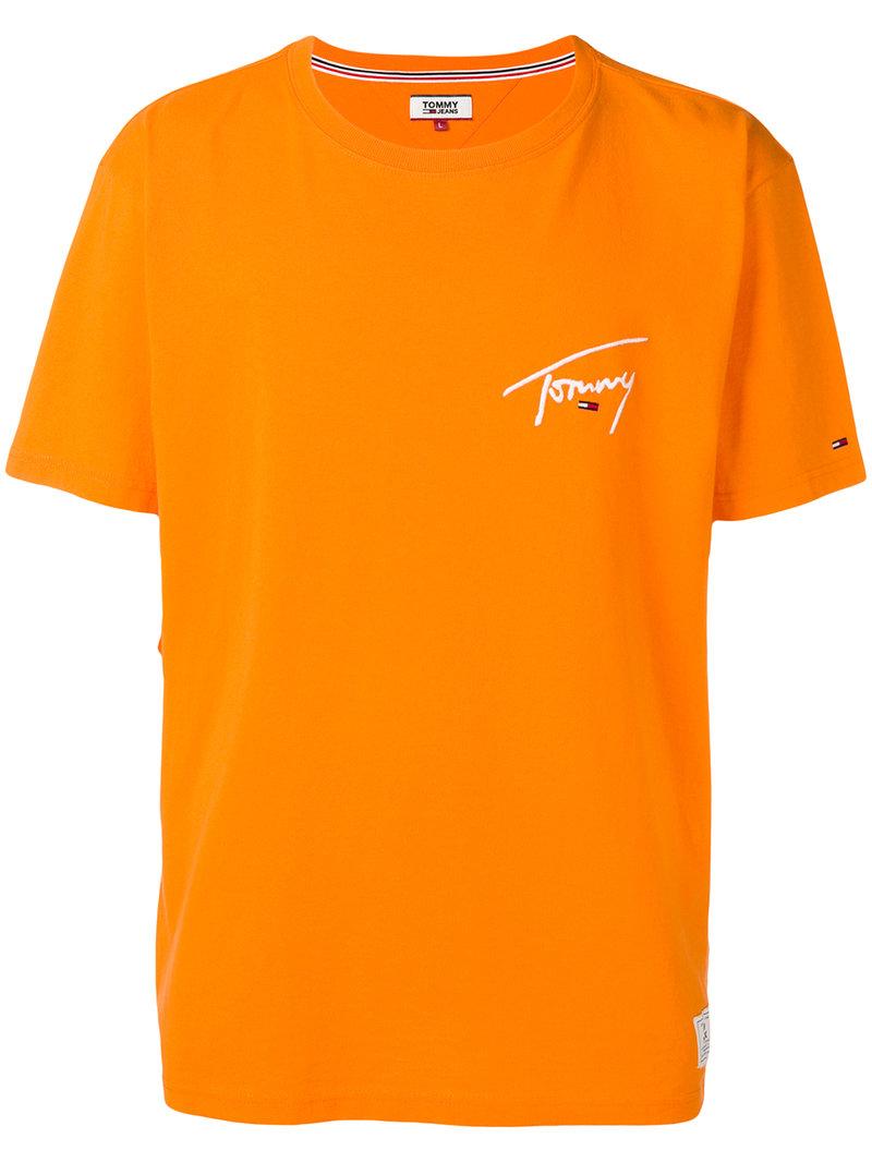 orange tommy shirt