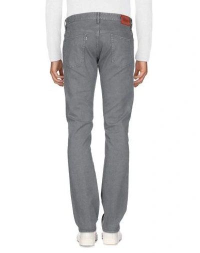 Shop Incotex Denim Pants In Grey