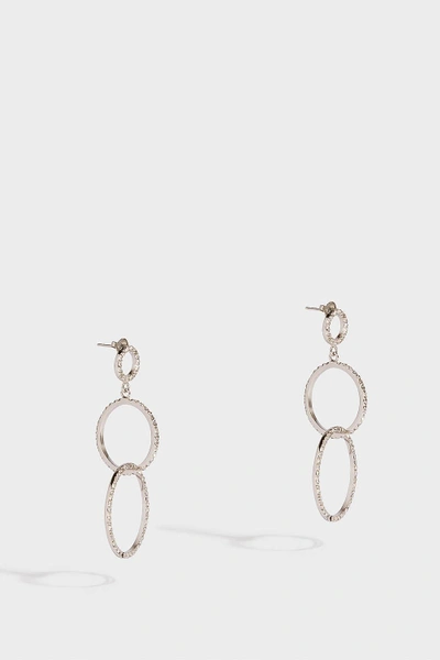 Shop Isabel Marant Silver-tone Crystal Earrings In Clear