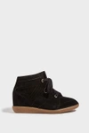 ISABEL MARANT BOBBY SUEDE WEDGE TRAINERS,668009