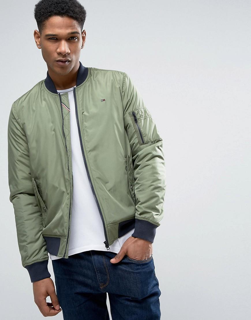 tommy hilfiger padded nylon bomber