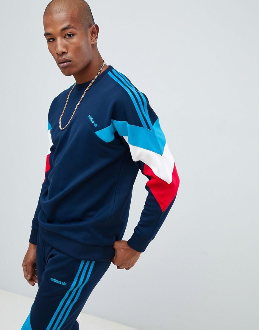 adidas originals palmerston sweat in navy