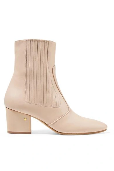 Shop Laurence Dacade Ringo Leather Ankle Boots In Beige