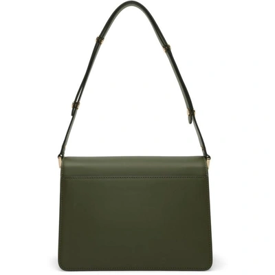 Shop Marni Green Medium Trunk Bag In Zv60n Emera