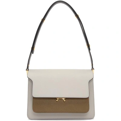 Shop Marni Tricolor Medium Trunk Bag In Z110n  Peli