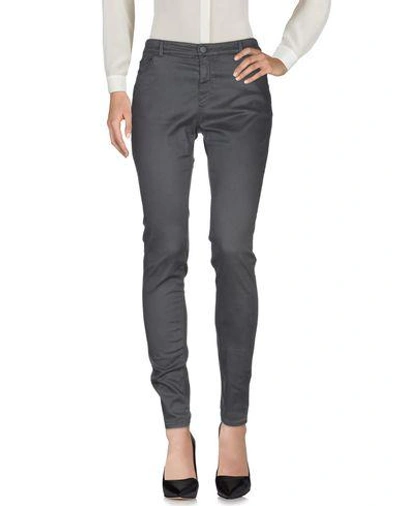 Shop Armani Jeans Woman Pants Lead Size 31 Lyocell, Cotton, Elastane In Grey