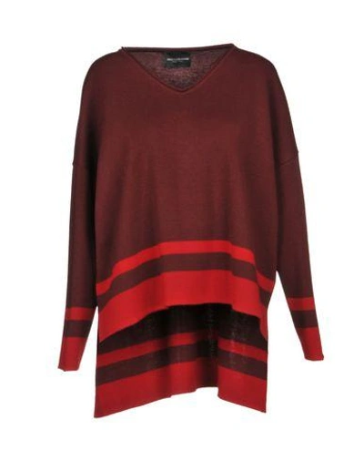 Shop Atos Lombardini Sweater In Maroon