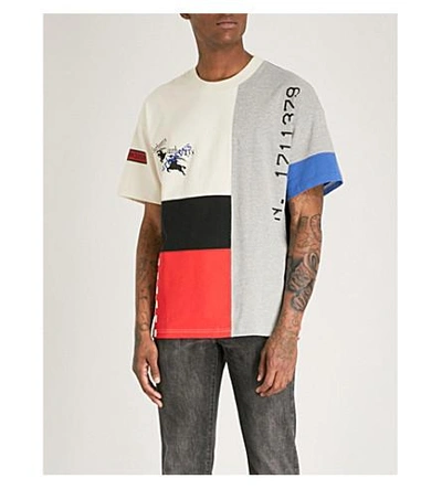 Burberry Men's Logo-Embroidered Cotton-Jersey T-Shirt