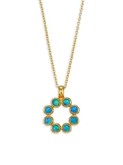 Shop Gurhan Juju 24k Yellow Gold & Opal Pendant Necklace