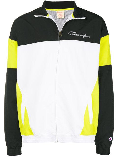 black and yellow champion shirt