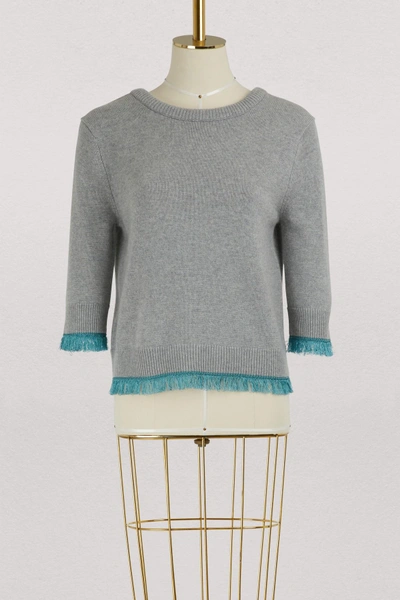 Shop Chloé Cashmere Sweater In Radiant Grey