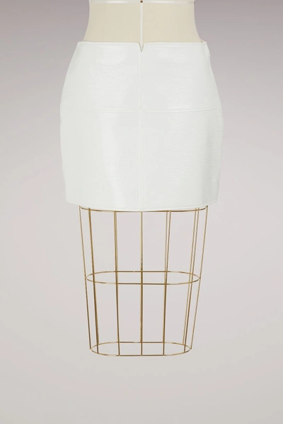 Shop Courrèges Mini Skirt In White