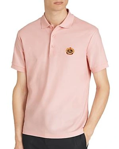 Shop Burberry Densford Polo Shirt In Pale Pink