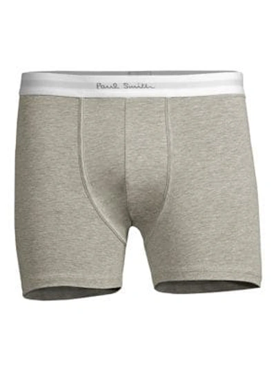 Shop Paul Smith 3-pack Boxer Briefs In Grey White Black