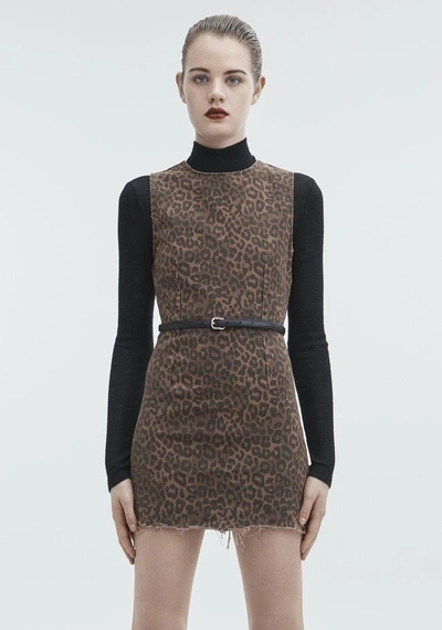 Shop Alexander Wang Leopard Print Zip Dress