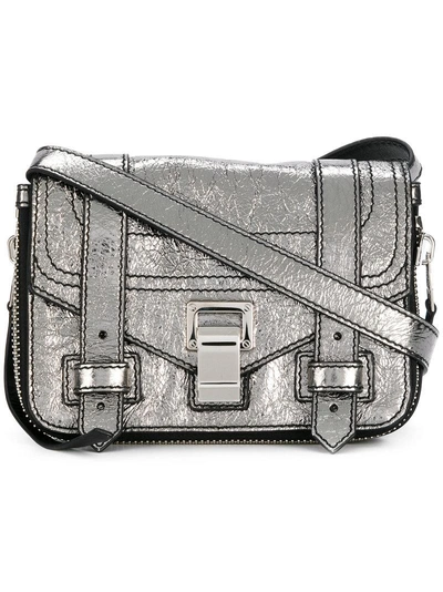 Shop Proenza Schouler Mini Ps1 Shoulder Bag - Grey