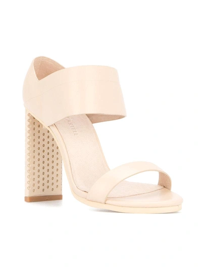 Shop Manning Cartell Square Heel Sandals - Neutrals