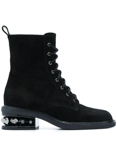 Shop Nicholas Kirkwood Suzi Combat Boots - Black