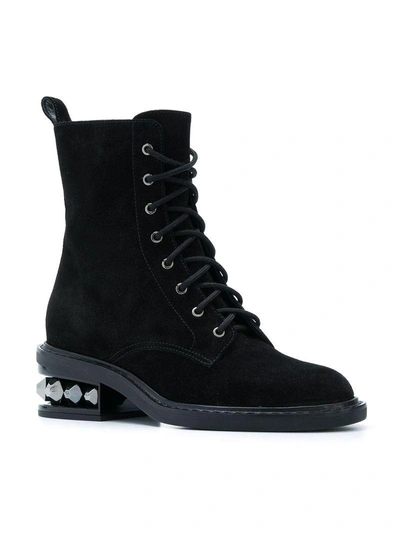 Shop Nicholas Kirkwood Suzi Combat Boots - Black