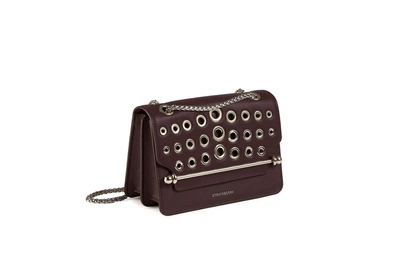 Shop Strathberry East/west Mini - Burgundy With Eyelets