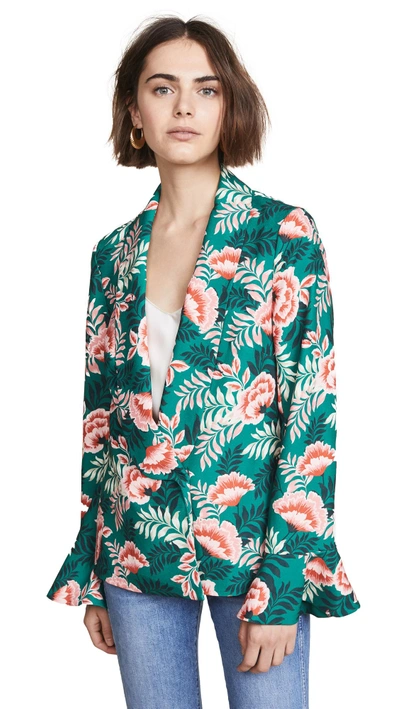 Shop Finderskeepers Songbird Jacket In Forest Floral