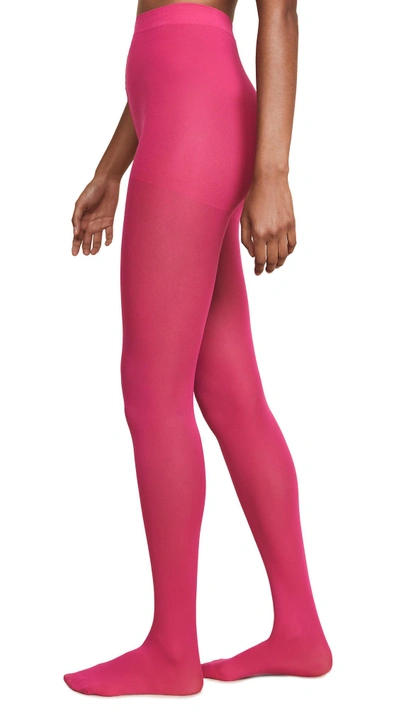 Shop Emilio Cavallini Matte Solid Tights In Pink