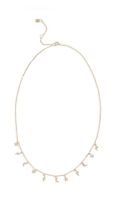 Shop Kindred Samira Mini Necklace In Yellow Gold