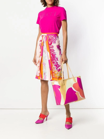 Shop Emilio Pucci Printed Oversized Tote - Neutrals