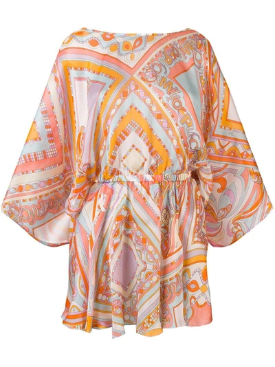 Shop Emilio Pucci Printed Cover-up - Yellow