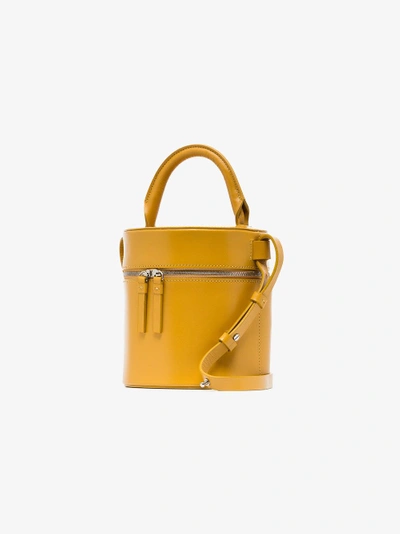 Shop Building Block 'drum' Schultertasche In Yellow/orange