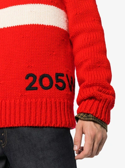Shop Calvin Klein 205w39nyc Logo Jumper In Red